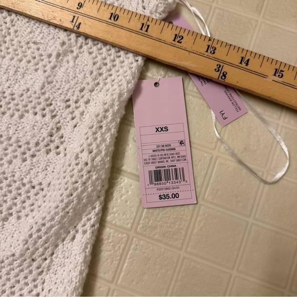 Womens Rosette Mini Sweater Dress - Wild Fable : Cotton, Backless Size XXS - Picture 7 of 7